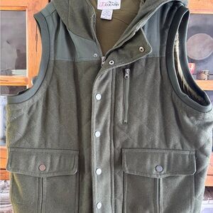 Men's Green Hooded Vest